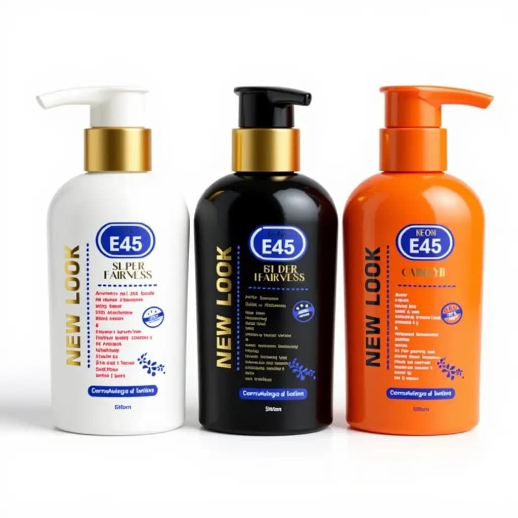 New Look E45 Super Fairness + Half Cast + Carrot Brightening Body Lotion 500ml
