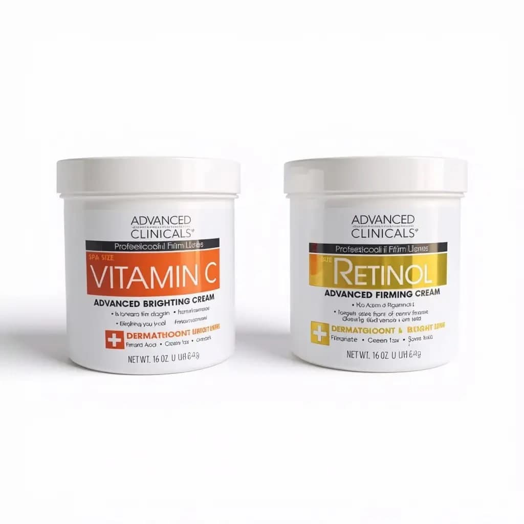 Advanced Clinicals Vitamin C Advanced Brightening Cream Spa Size 454g