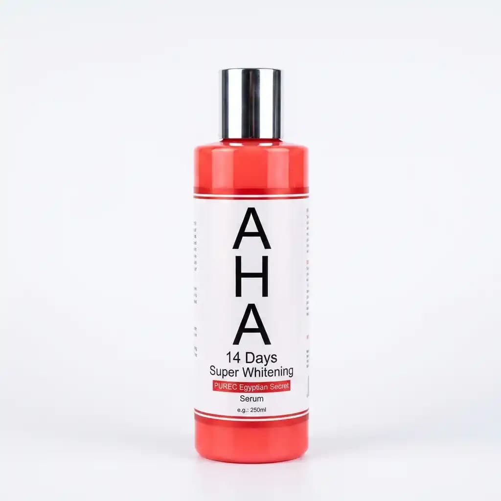 Purec Egyptian Secret AHA Alpha Arbutin Super Whitening Tumeric & Ginseng 14 Days SPF60 400ml
