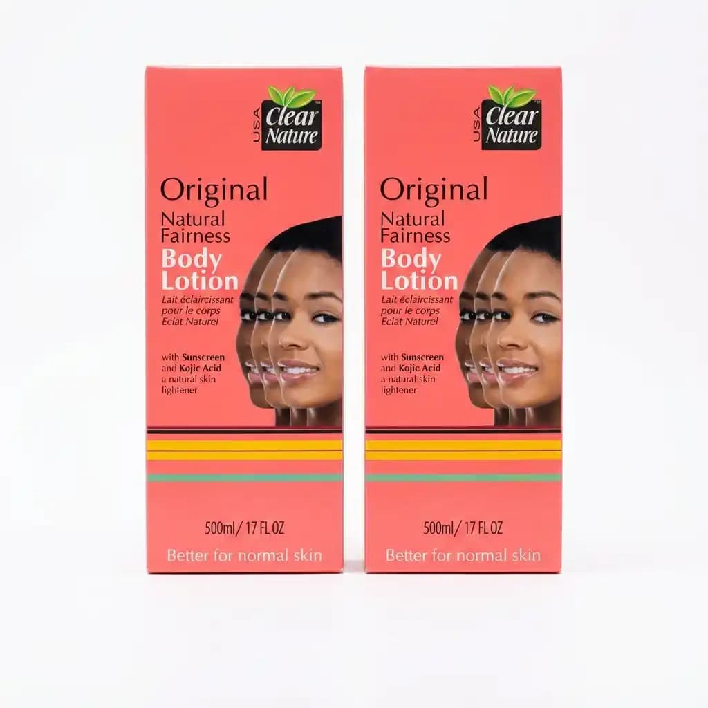 Clear Nature USA Original Natural Fairness Body Lotion with Kojic Acid & Sunscreen 500ml