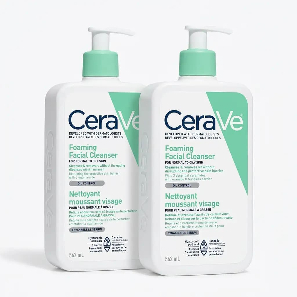 CeraVe Foaming Facial Cleanser for Normal to Oily Skin 562ml