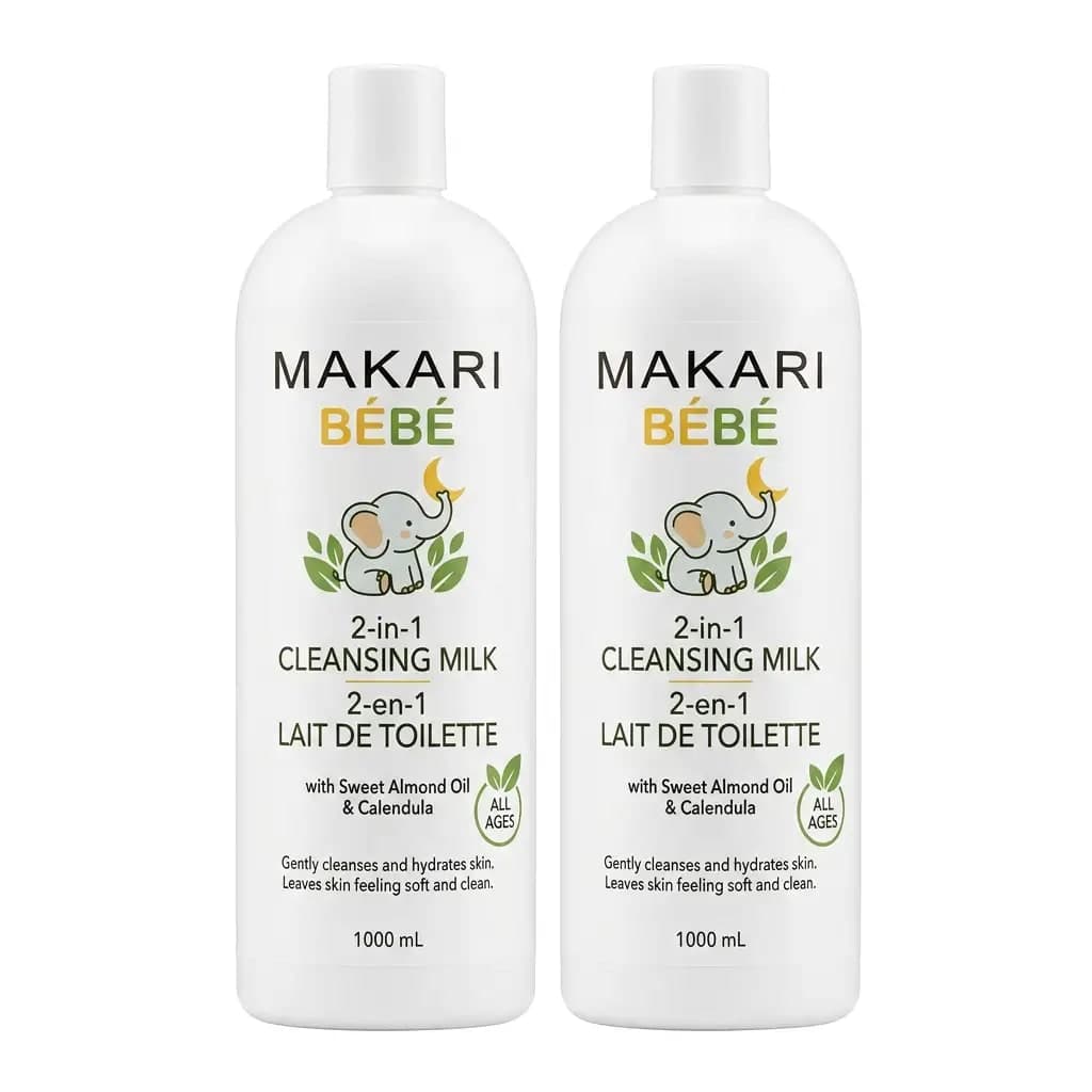 Makari Bébé 2-in-1 Cleansing Milk with Sweet Almond Oil & Calendula 1000ml