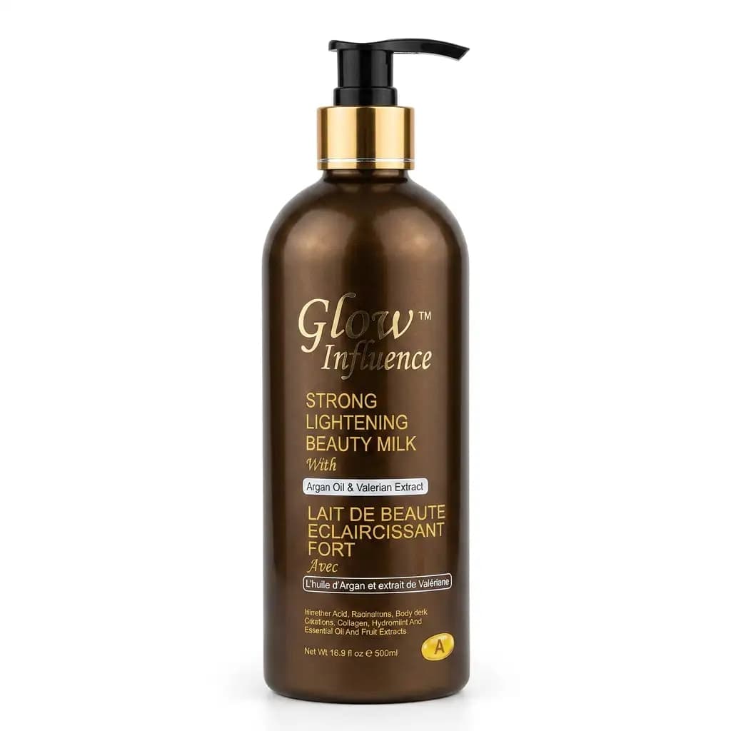 Glow Influence Strong Lightening Beauty Milk with Argan Oil & Valerian Extract 500ml