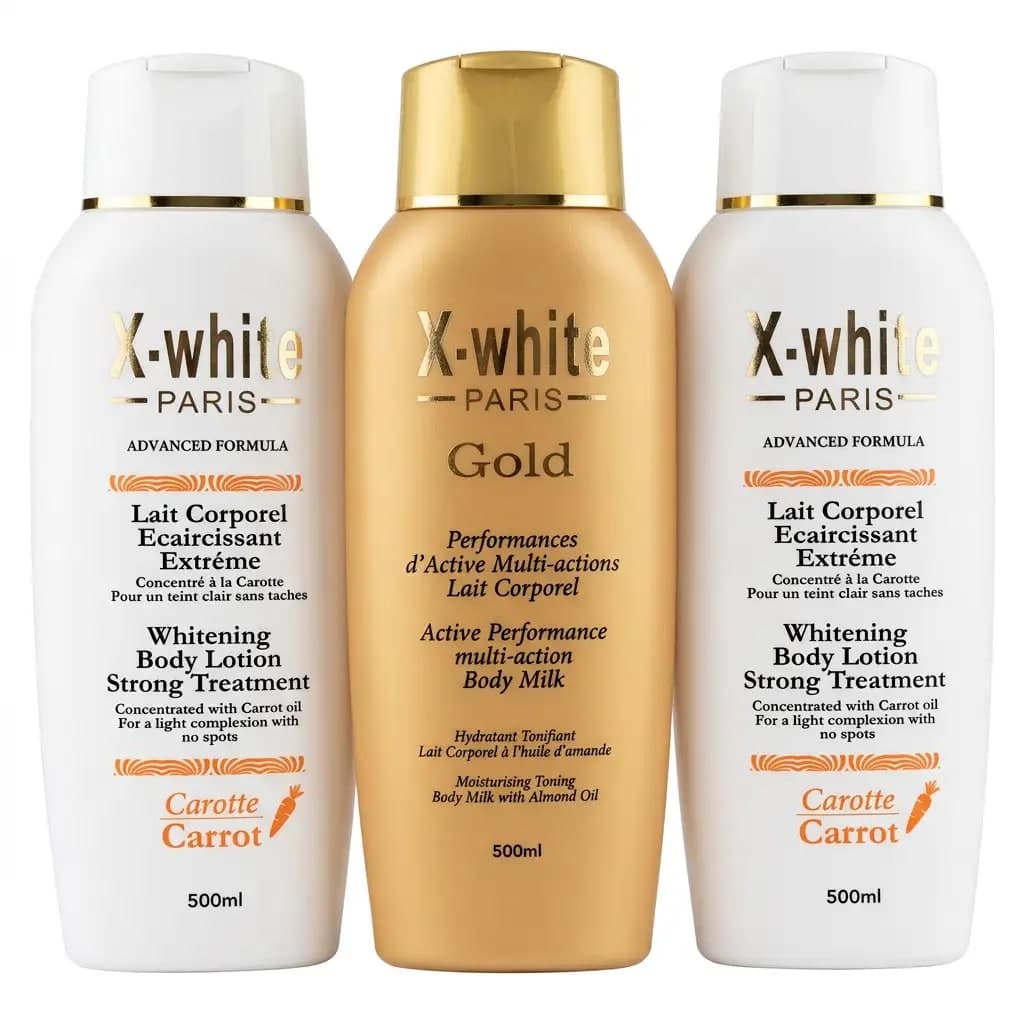 X-white Paris Whitening Body Lotion Strong Treatment Carrot 500ml