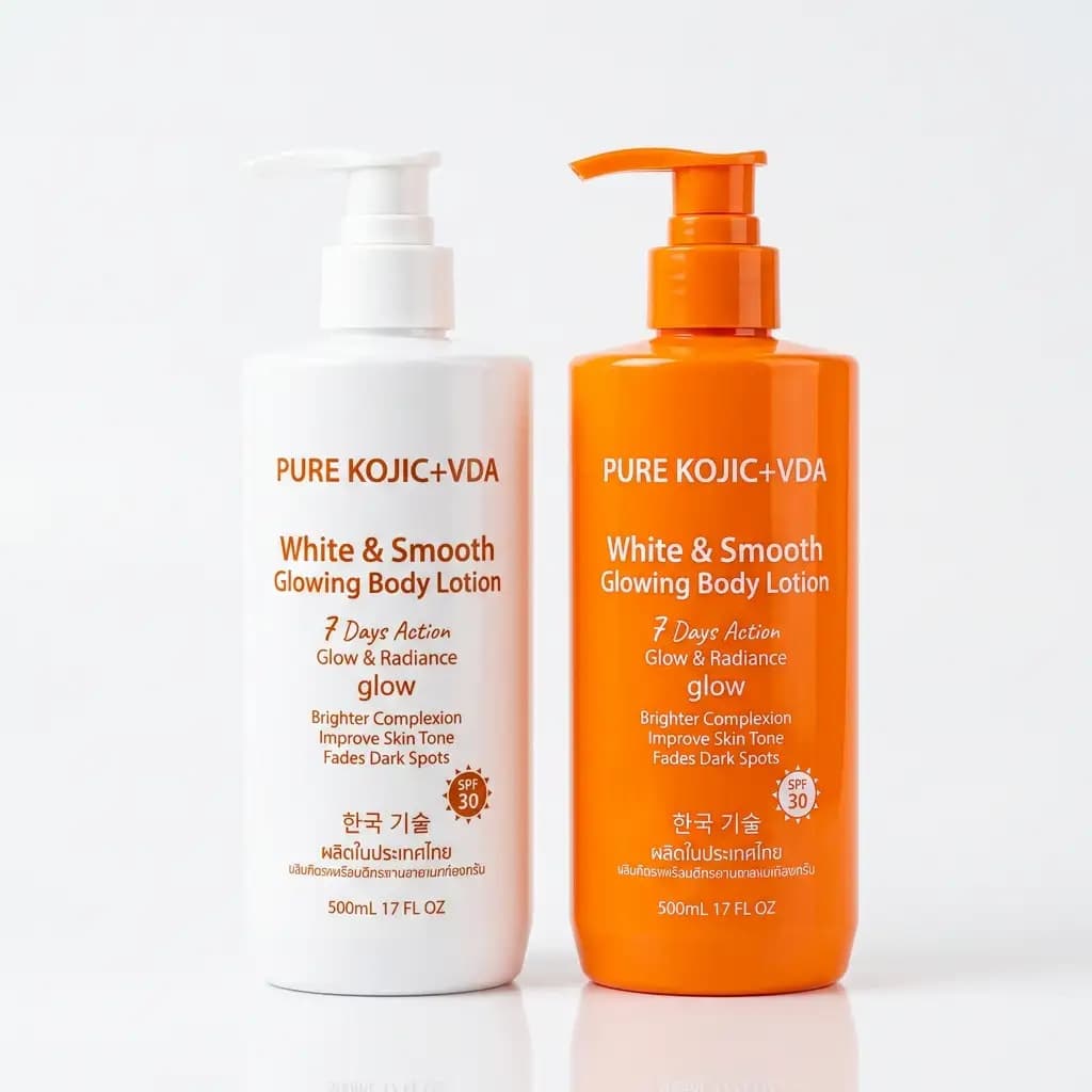 Glow Theory Pure Korean Skin White & Smooth + Bright & Clear Radiance Body Lotion 500ml