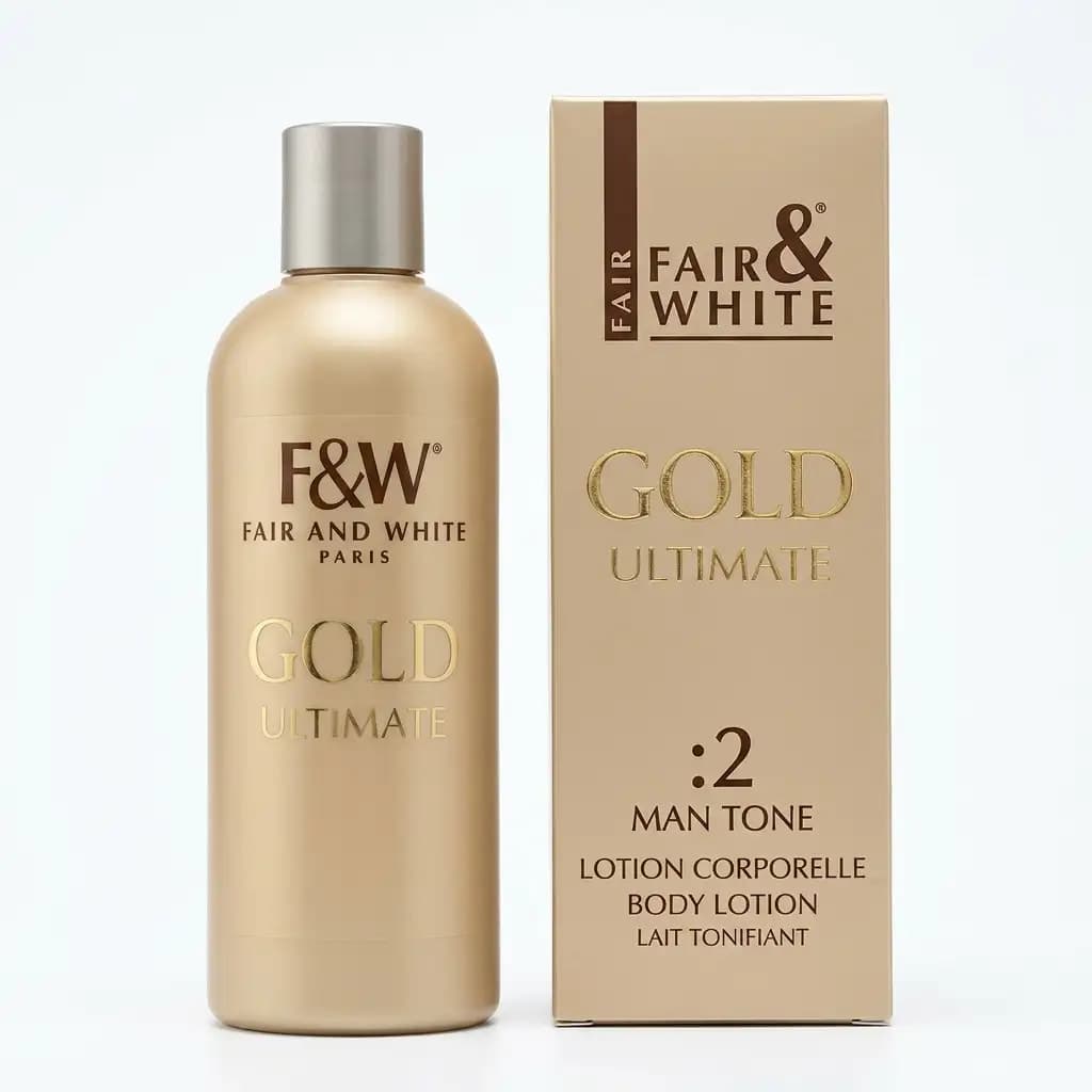 Fair & White Gold Ultimate Step 1 & 2 Lightening Lotion Set 500ml