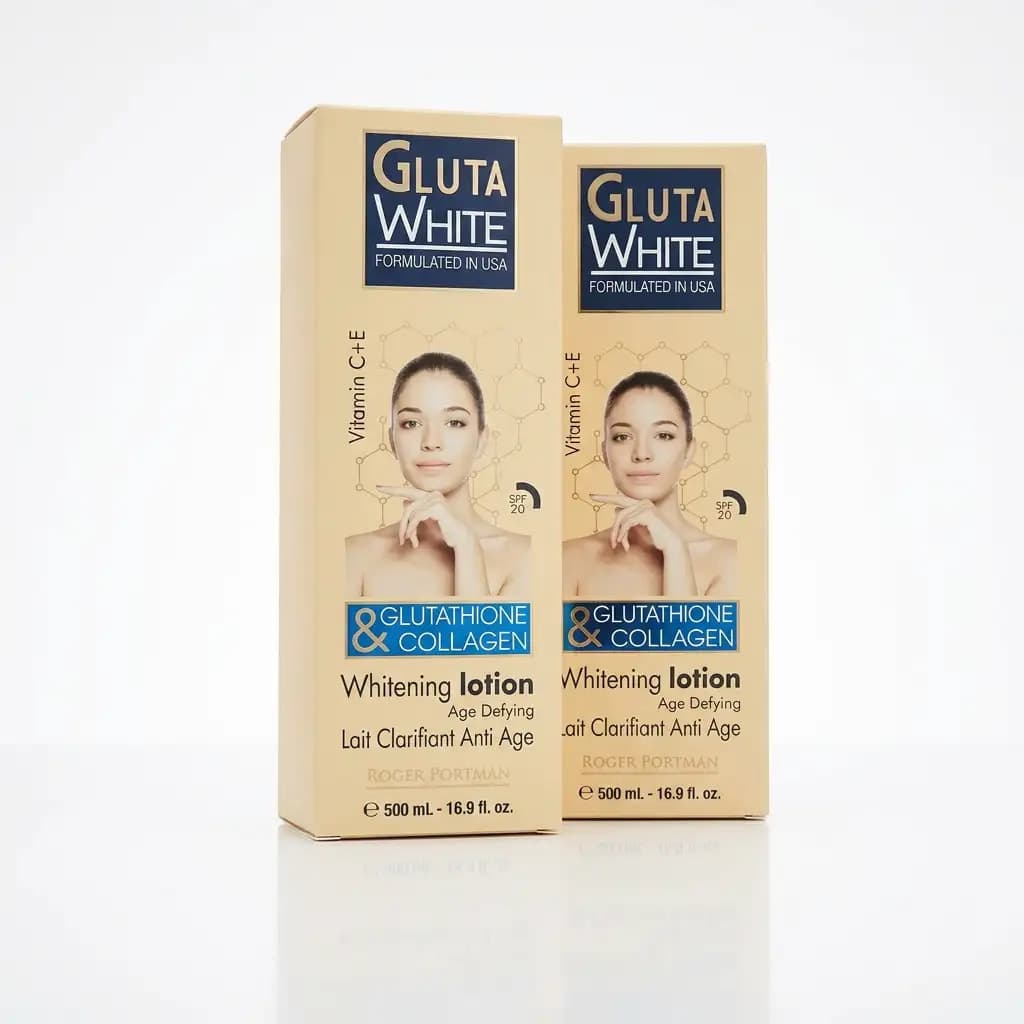 Gluta White Glutathione & Collagen Age Defying Whitening Lotion SPF20 500ml