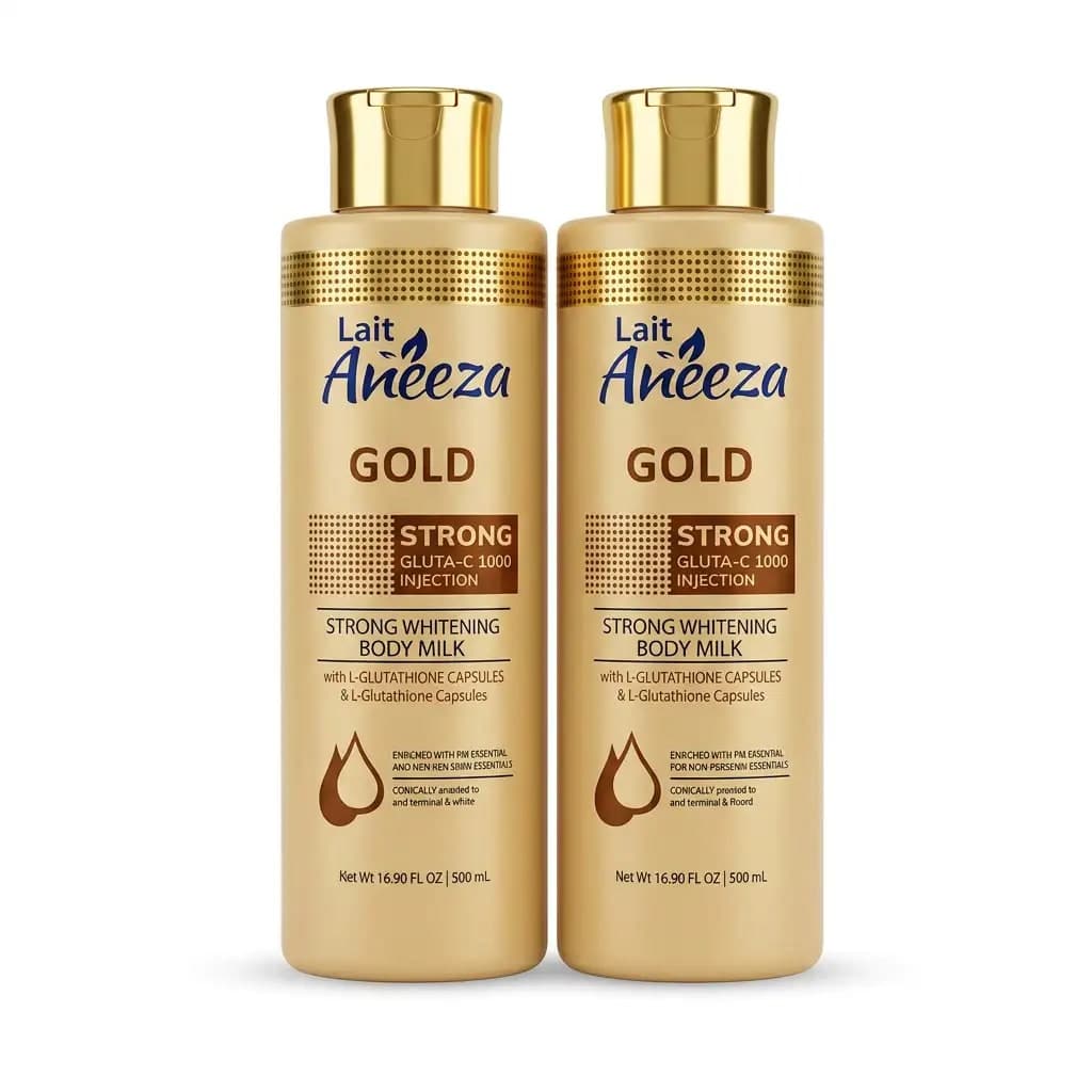 Lait Aneeza Gold Strong Whitening Body Milk with L-Glutathione 500ml