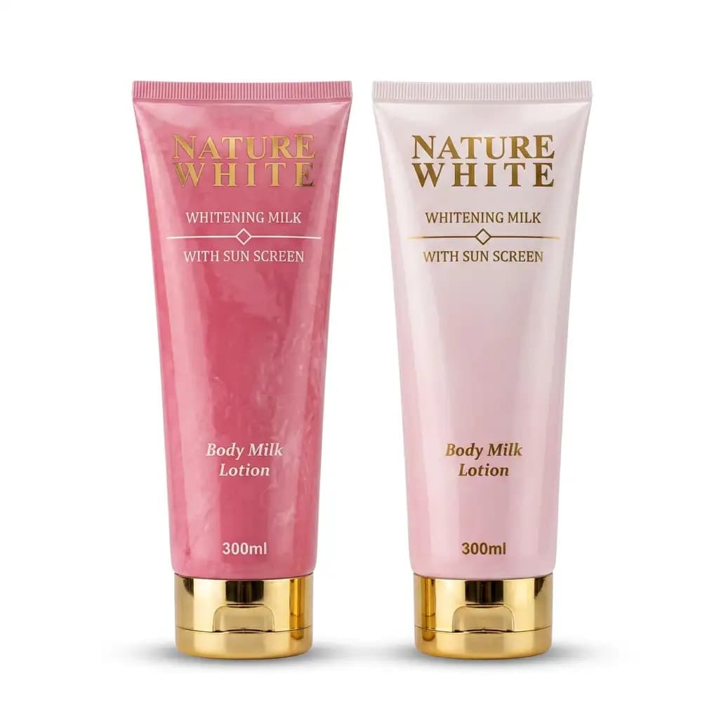 Nature White Whitening Milk Body Milk Lotion with Sun Screen 300ml