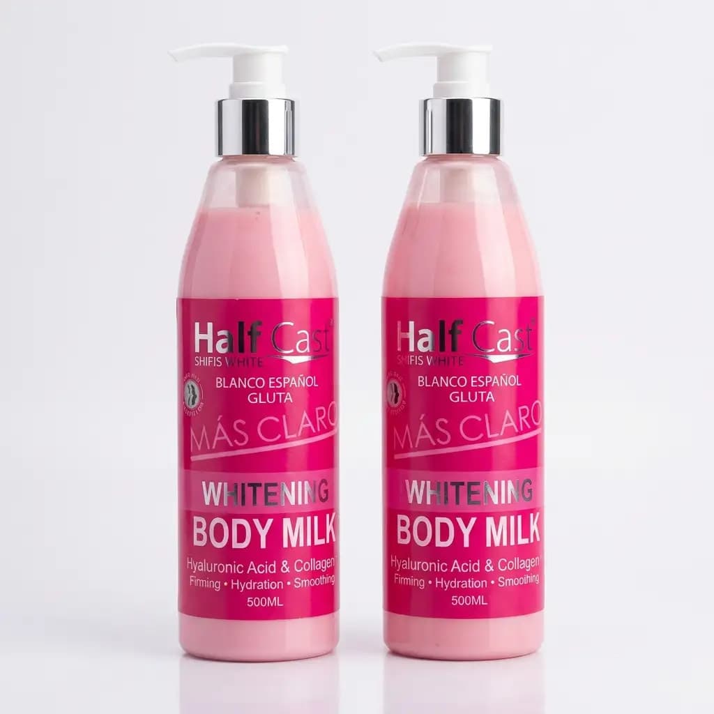 Half Cast Más Clara Blanco Español Gluta Whitening Body Milk 500ml