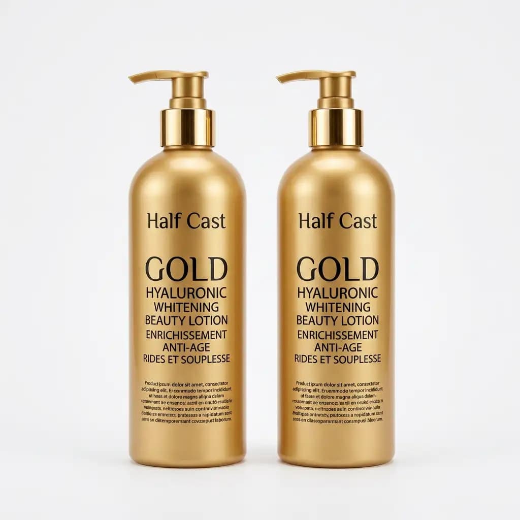 Half Cast Gold Hyaluronic Whitening Beauty Lotion 500ml