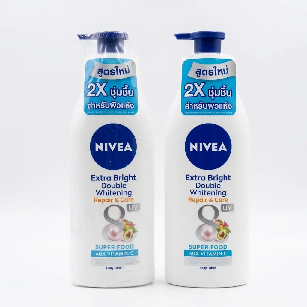 Nivea Extra Bright Double Moisture UV Super Food 40x Vitamins Body Lotion 400ml