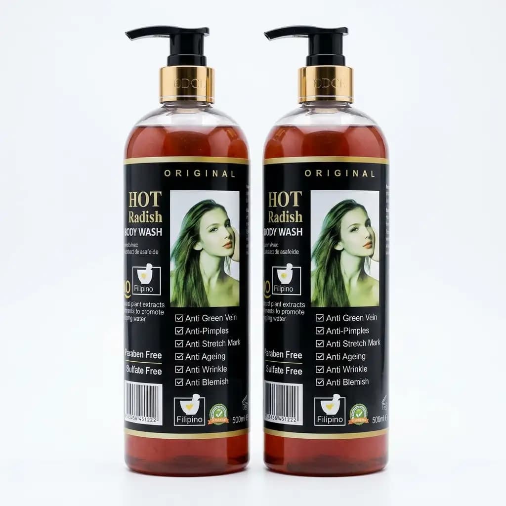 Extreme Glow 100% Whitening Baby Glow Wash with Injectable Glutathione IV, Golden Crystals, Carrot Oil, Moroccan Argan Oil, Vegeclairine & Kojic Acid 1000ml