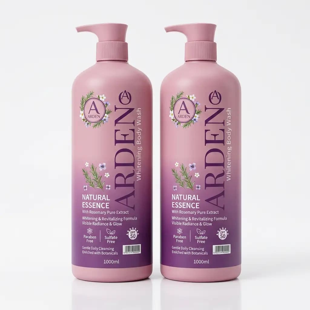 Arden Kids & Teens Natural Essence Shower Gel with Strawberry Fun & Sunscreen Protection SPF50 1000ml