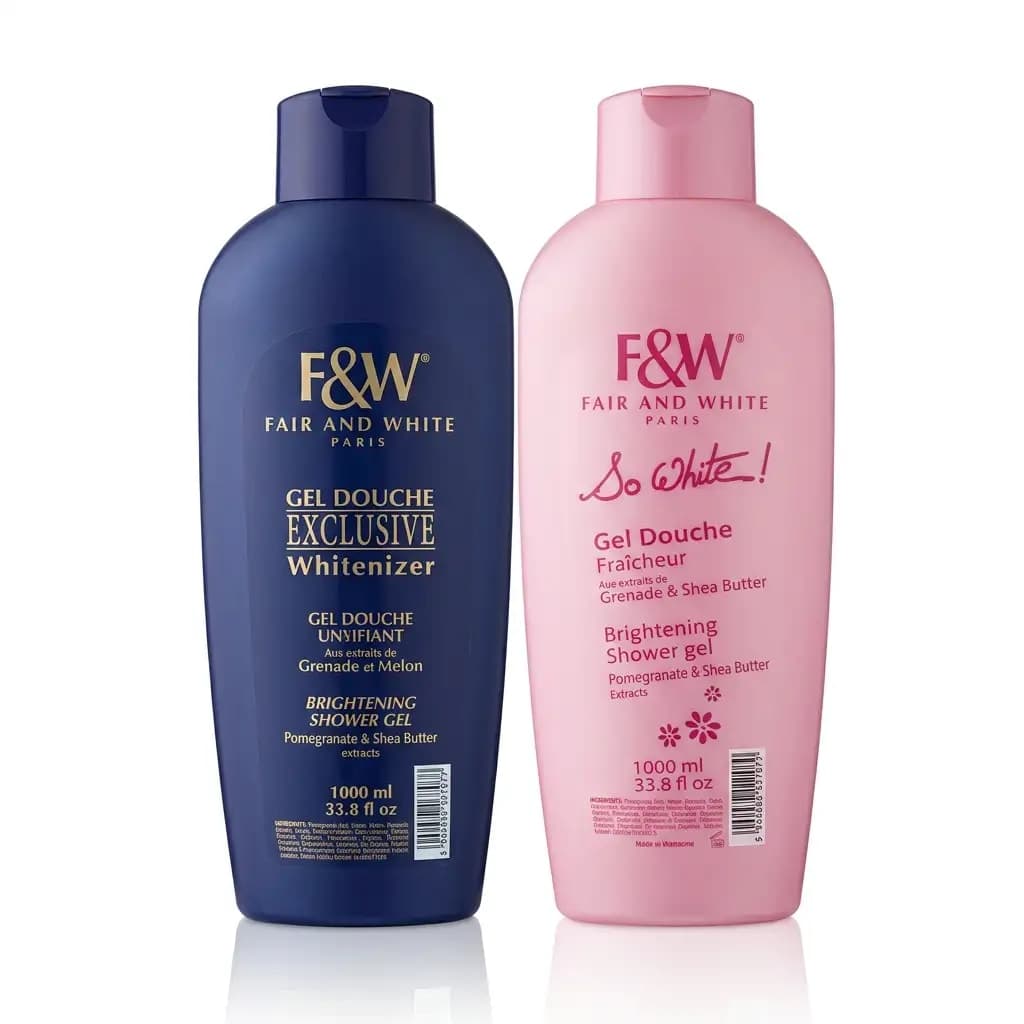 F&W Fair and White Paris Gel Douche Exclusive Whitenizer + So White Brightening Shower Gel Pomegranate & Melon 1000ml