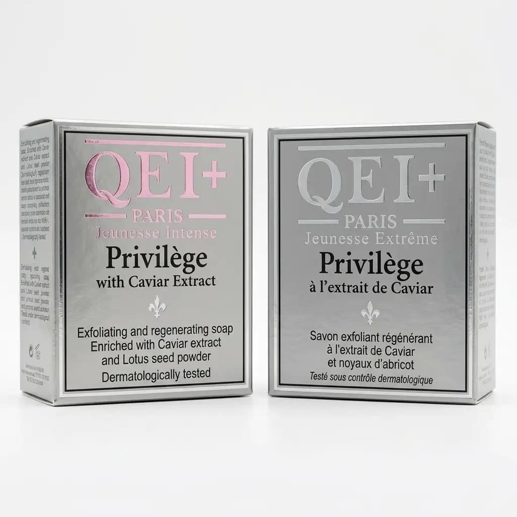 QEI+ Paris Qualité Extrême Intense Privilège with Caviar Extract Exfoliating & Regenerating Soap 200g