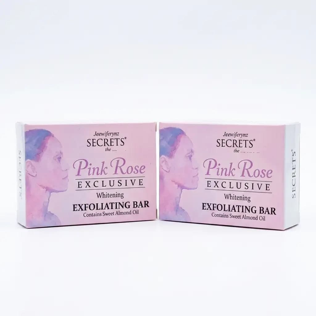 Secrets Pink Rose Exclusive Whitening Exfoliating Bar with Sweet Almond Oil 150g