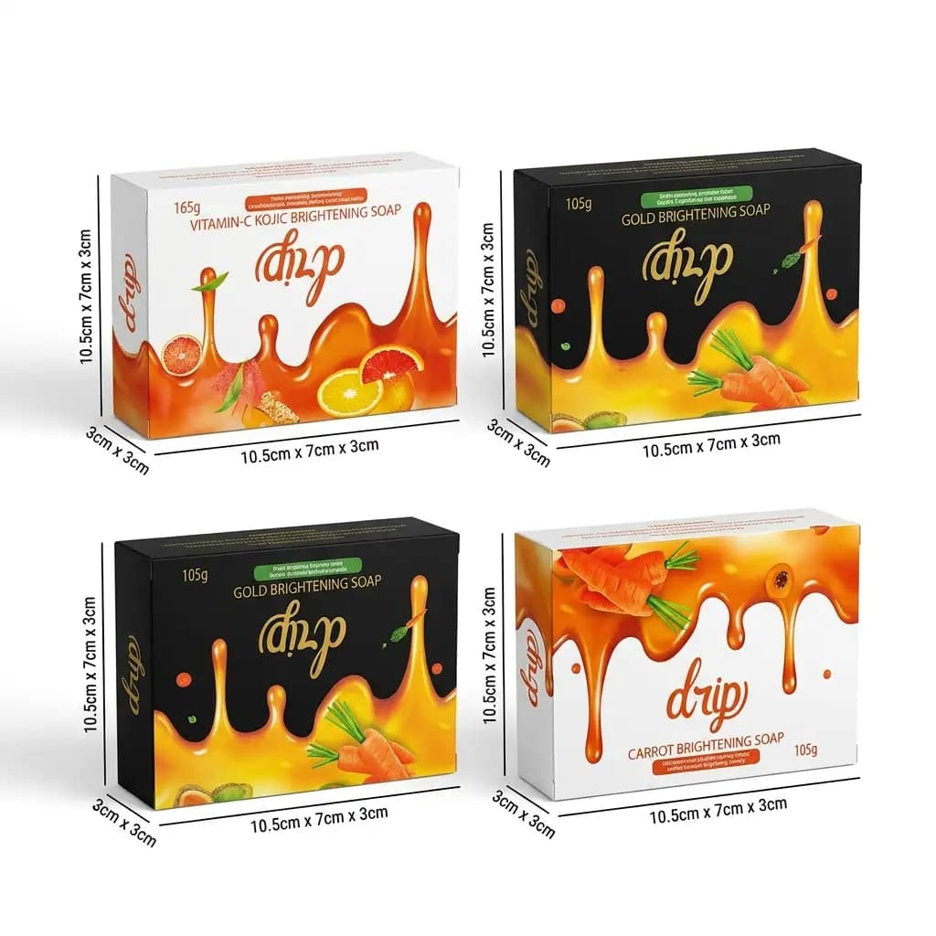 Drip Vitamin-C Kojic + Gold Brightening Soap 185g