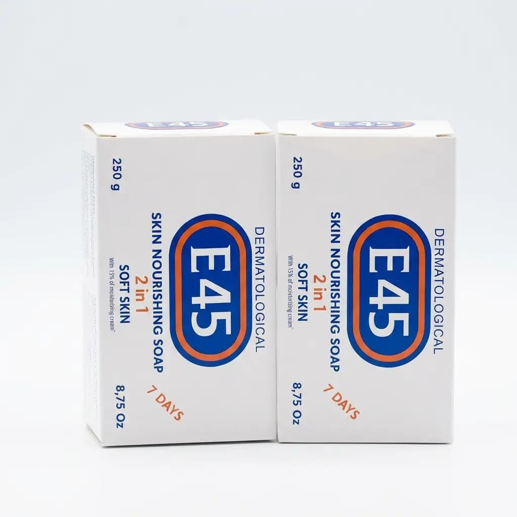 E45 Dermatological 2-in-1 Skin Nourishing Soft Skin Soap 7 Days 250g