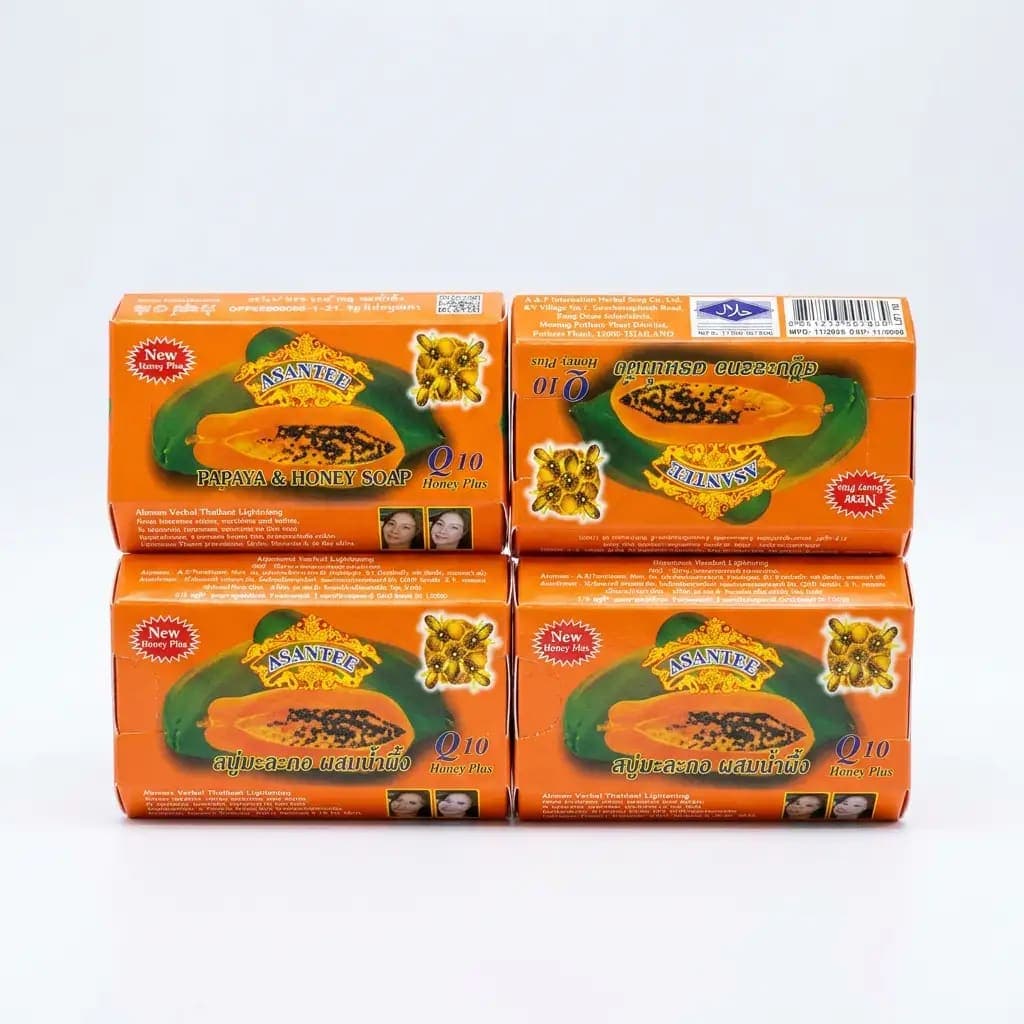 Asantee Papaya & Honey Soap Q10 135g