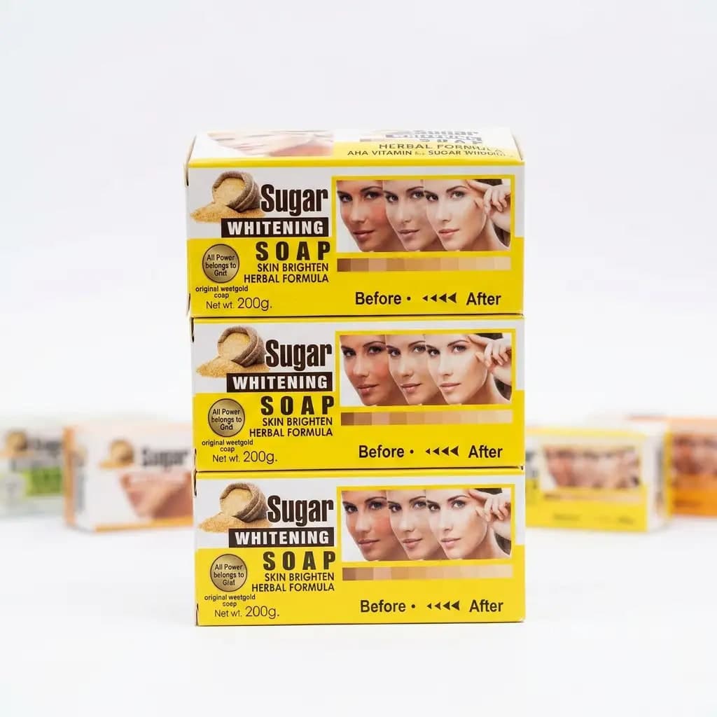 Sugar Whitening Soap Skin Brighten Herbal Formula 200g