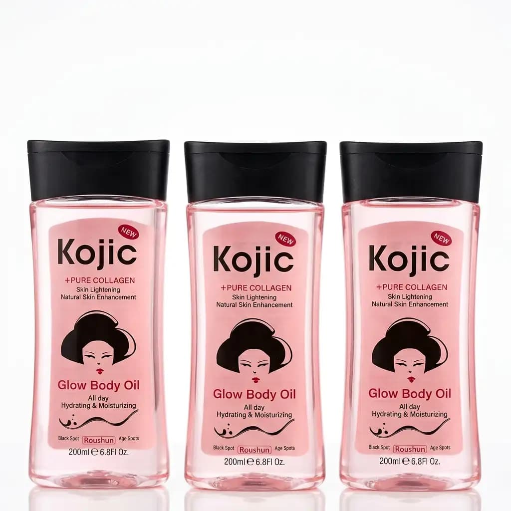 Kojic + Pure Collagen Skin Lightening Natural Skin Care Treatment Glow Body Oil All Day Hydrating & Smoothing 200ml
