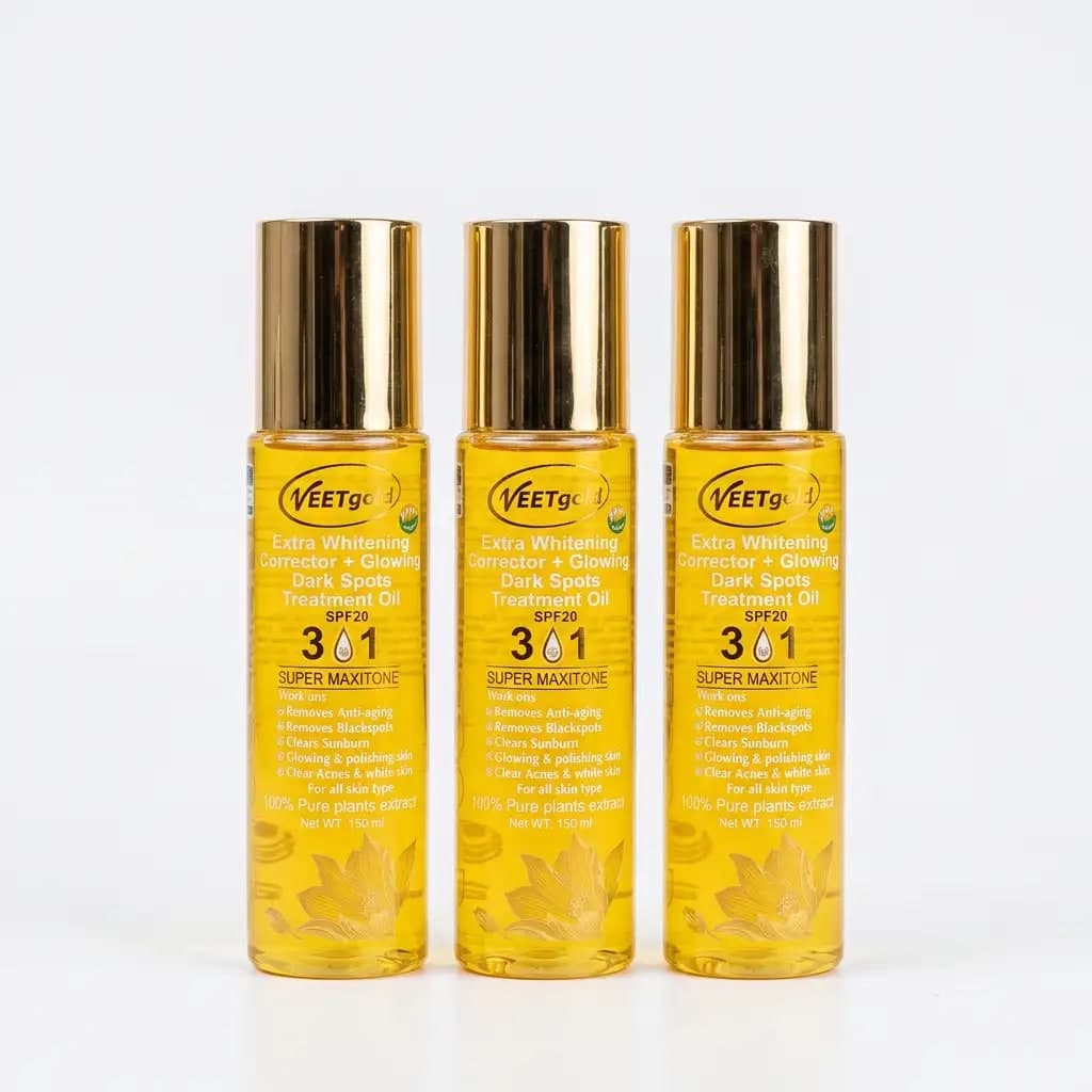 VEETgold Extra Whitening Corrector + Glowing Dark Spots Treatment Oil SPF20 3 in 1 Super Maxitone 150ml