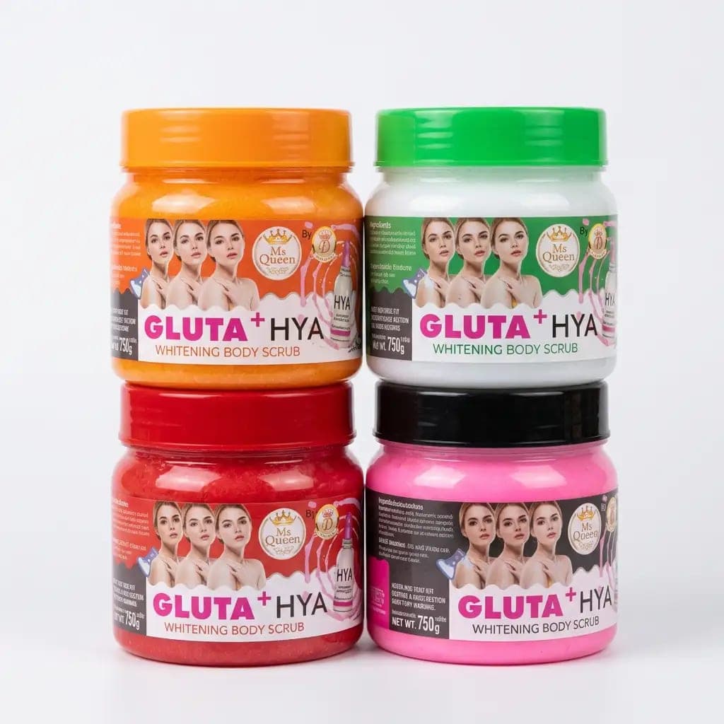 Ms Queen Gluta + HYA Whitening Body Scrub 750g