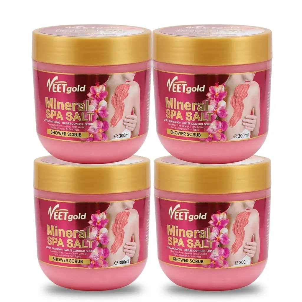 VEETgold Extra Whitening Mineral Dead Sea Salt Pimples Control Shower Scrub 500g