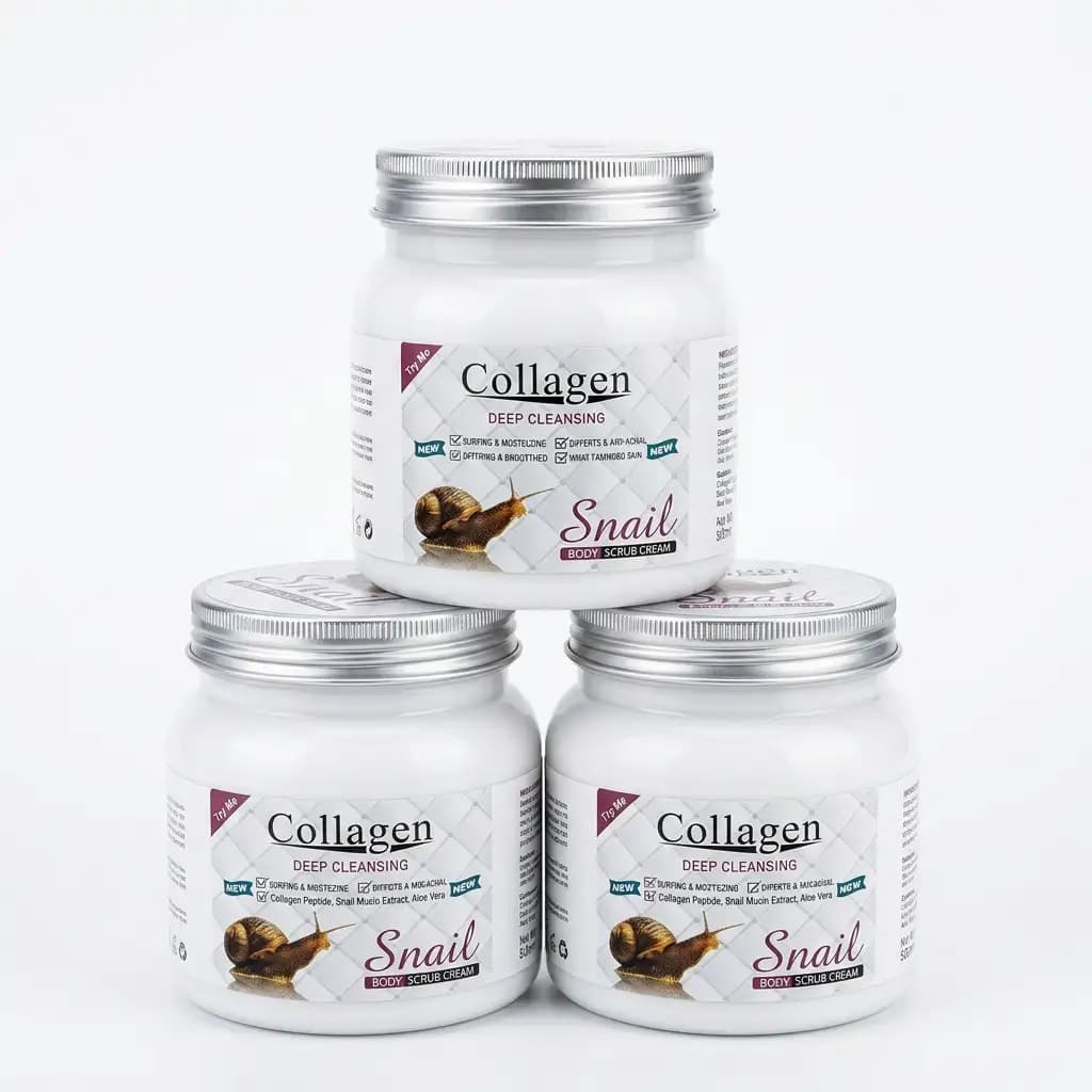 Collagen Deep Cleansing Snail Body Scrub Cream 300ml