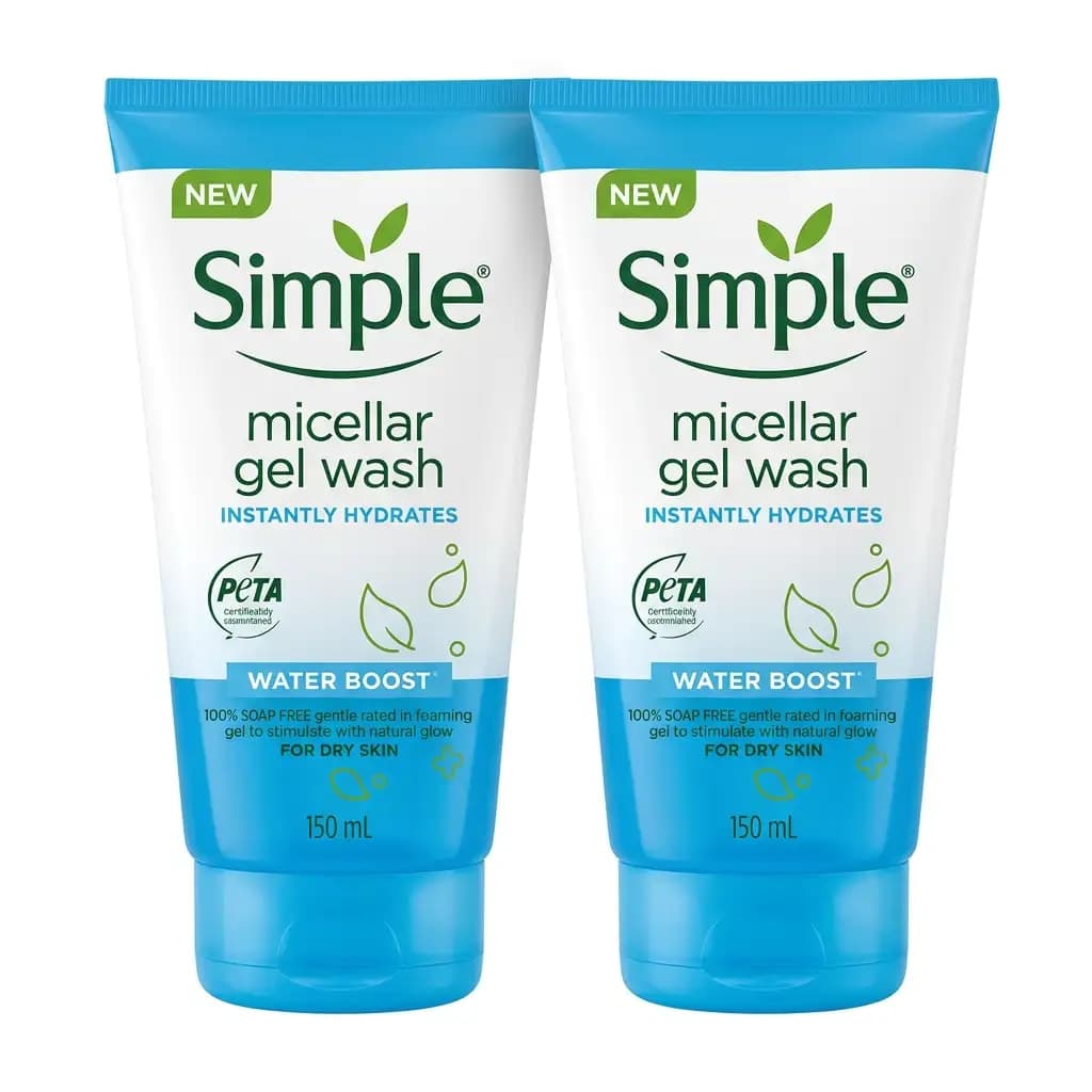 Simple Water Boost Micellar Gel Wash Pentavitin Moisture Magnet 150ml