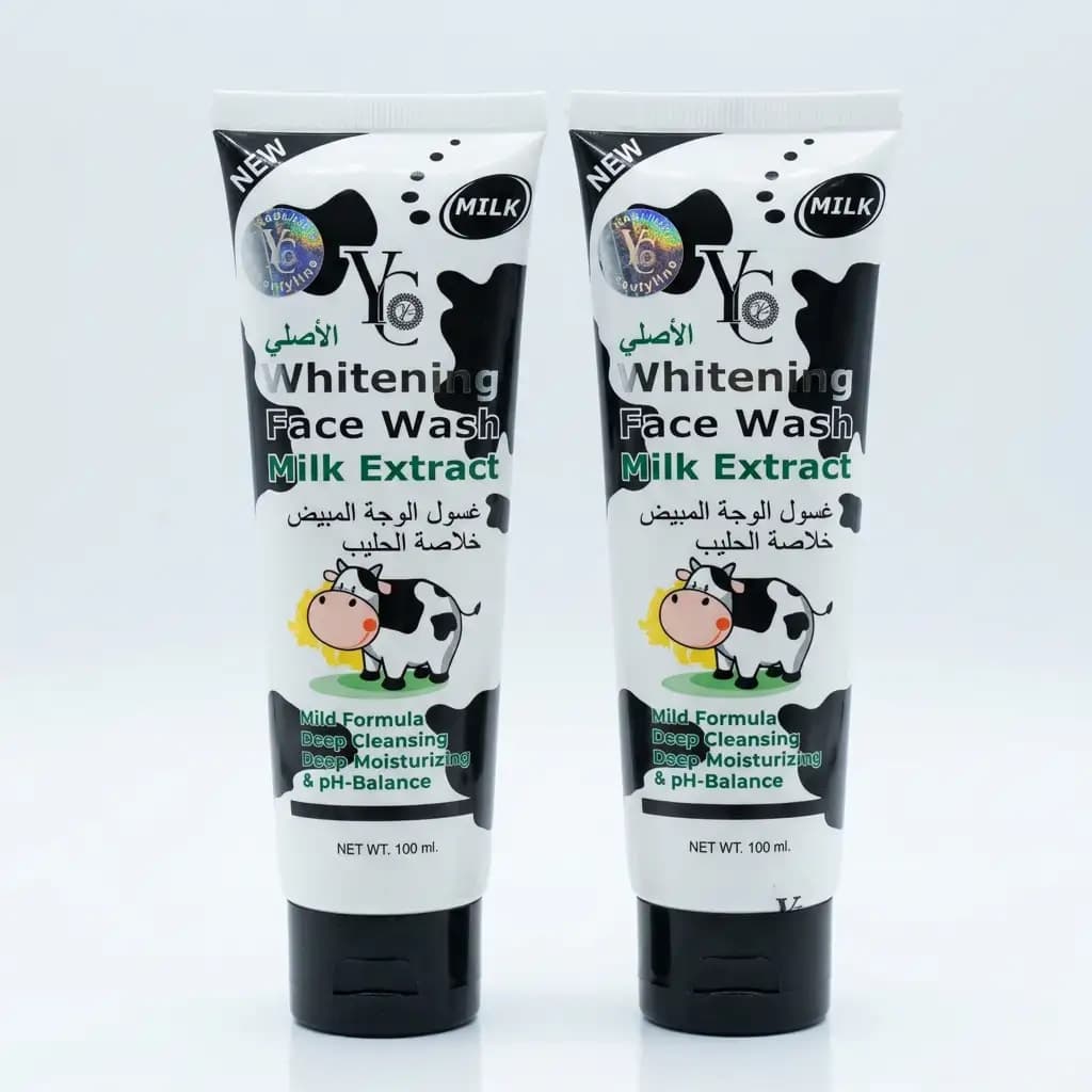 YC Whitening Face Wash Milk Extract Deep Cleansing & Moisturising 100ml