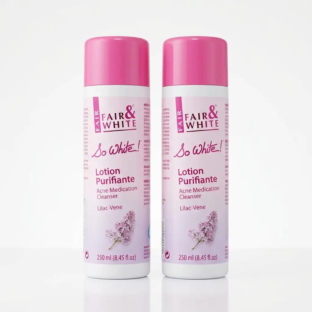 Fair & White Paris So White Acne Medication Cleanser Lotion with Aloe Vera 250ml