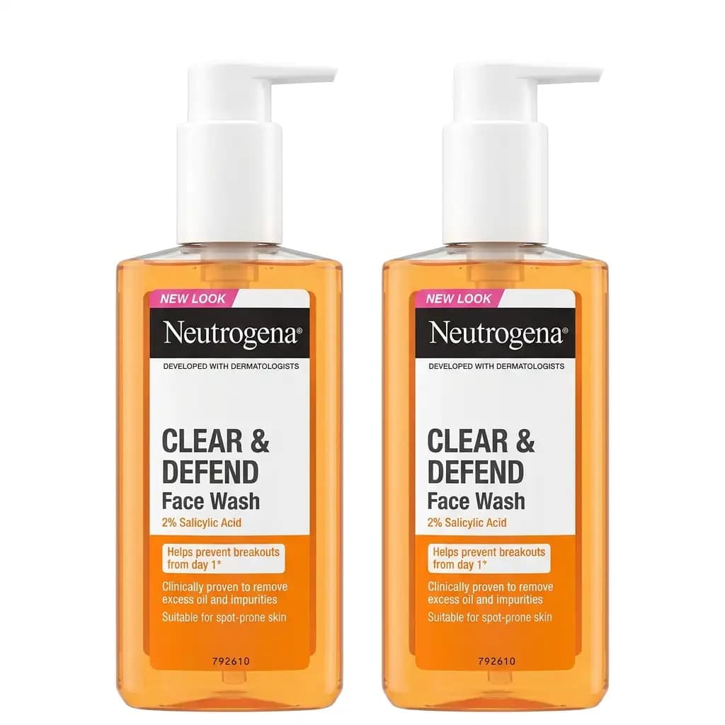 Neutrogena Clear & Defend Face Wash 2% Salicylic Acid 200ml