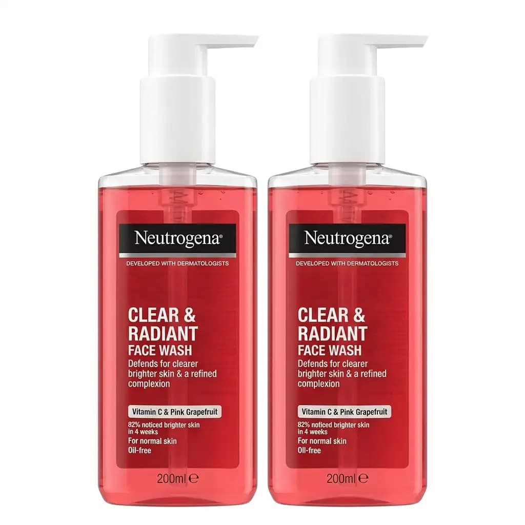 Neutrogena Clear & Radiant Face Wash Vitamin C & Pink Grapefruit Oil-Free 200ml