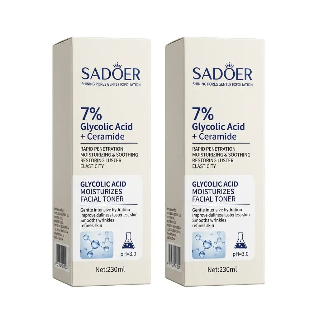 SADÖER 7% Glycolic Acid + Ceramide Shrink Pores Facial Toner 230ml