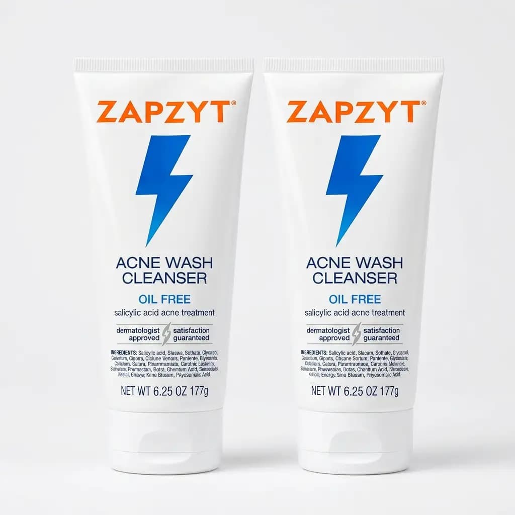 ZAPZYT Oil Free Acne Wash Cleanser Salicylic Acid 177g