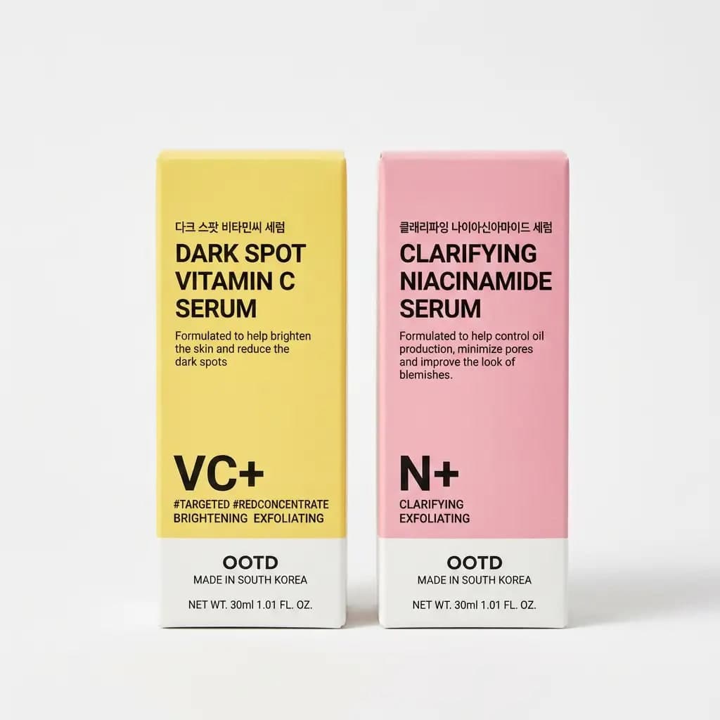 OOTD Dark Spot Vitamin C Serum VC+ & Clarifying Niacinamide Serum N+ 50ml