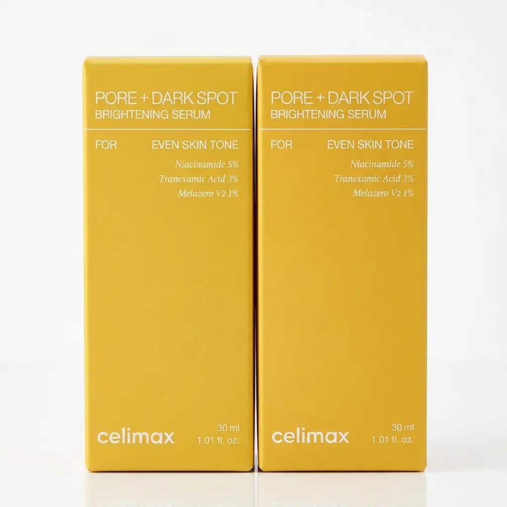 Celimax Pore + Dark Spot Brightening Serum Niacinamide 5% Tranexamic Acid 3% Melazero V2 1% 30ml