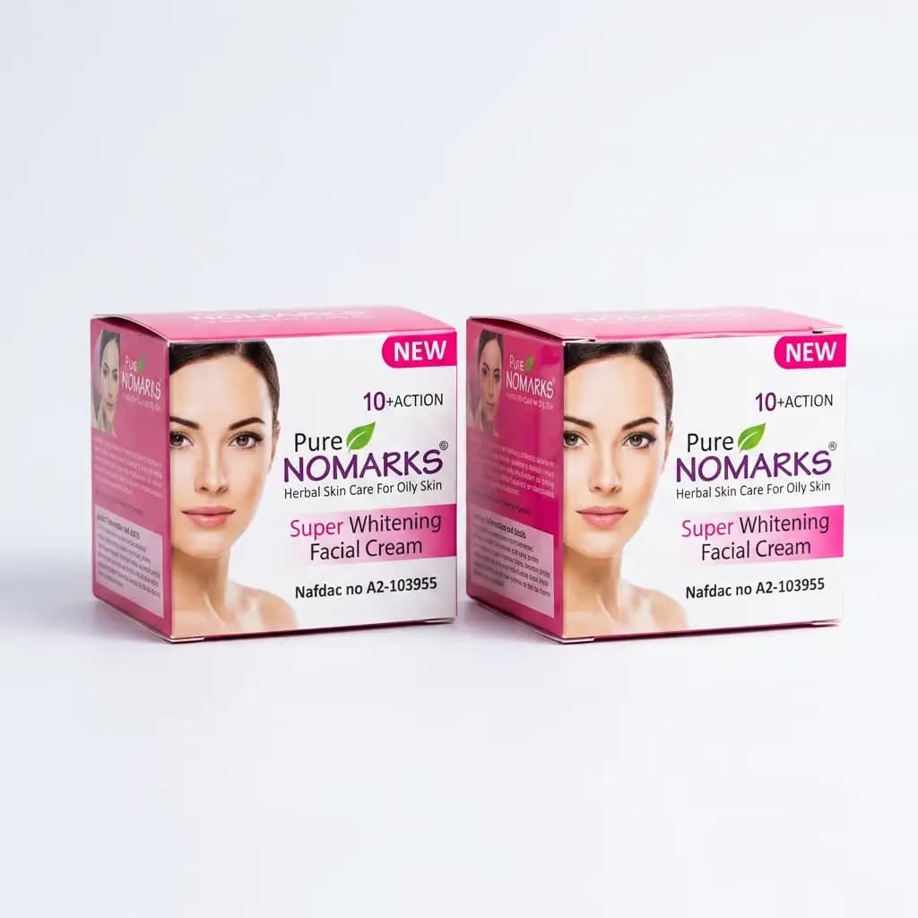 Pure Nomarks Super Whitening Facial Cream Herbal Aloe & Wheat Germ Oil (NAFDAC Approved) 50g