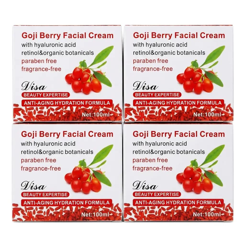 Disa Goji Berry Facial Cream Hyaluronic Acid, Retinol & Organic Botanicals Anti-Aging 100ml