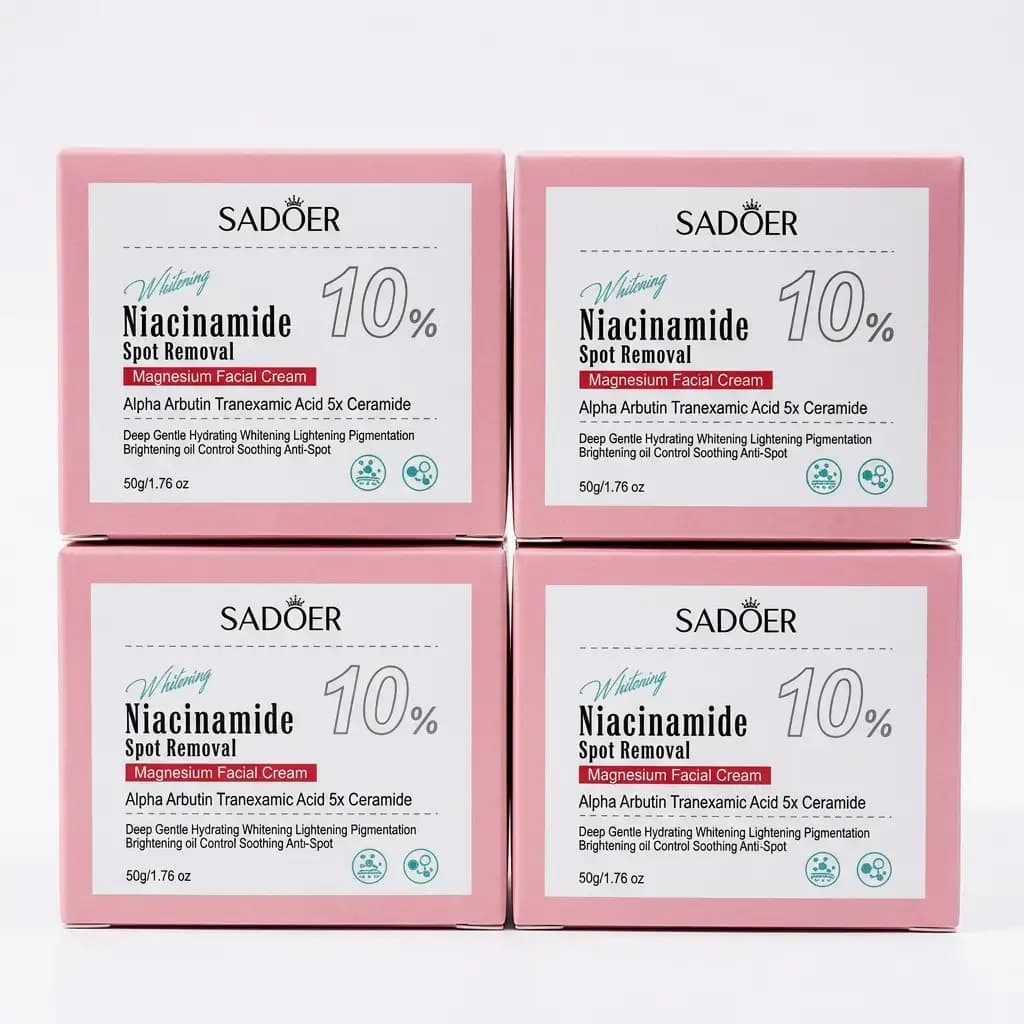 SADÖER 10% Niacinamide Spot Removal Repair Facial Cream Alpha Arbutin + Tranexamic Acid + 5x Ceramide 50g