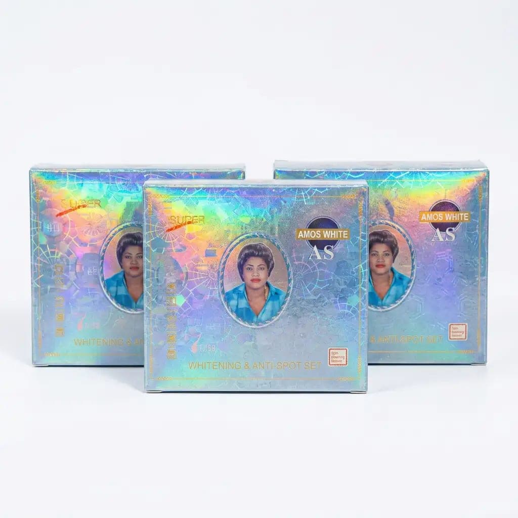Amos White AS Whitening & Anti-Spot Skincare Set (Holographic Edition) 30g