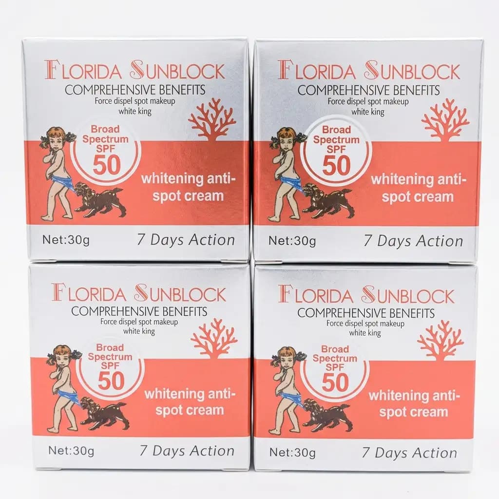 Florida Sunblock Comprehensive Benefits SPF50 Whitening Anti-Spot Cream 7 Days Action 30g