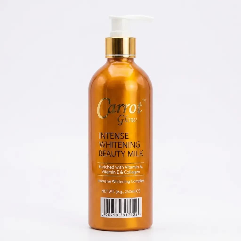 Carrot Glow Intense Toning Beauty Milk with Carrot Oil & Vitamin A, K, E Complex 500ml