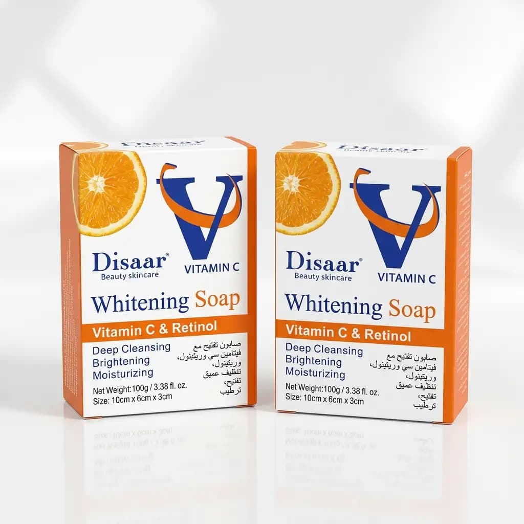 Disaar Beauty Skincare Vitamin C & Rose Oil Cherry Extract Whitening Soap 100g